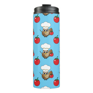 Termo Personalizado de Lechuza Cocina