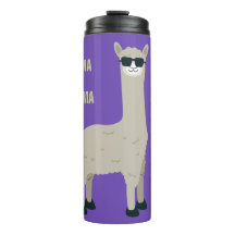personalizado de Llama Guay texto y tumbler de col