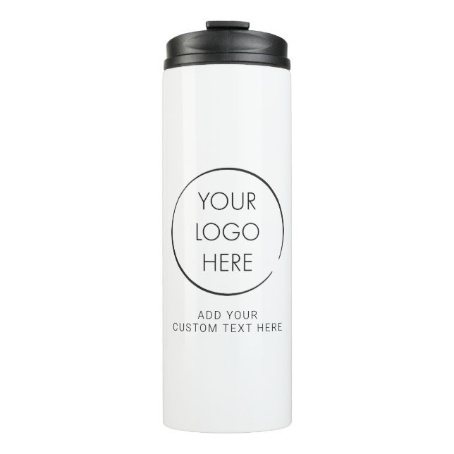 Termo Personalizado de logotipos básicos, negocios o mar (Anverso)