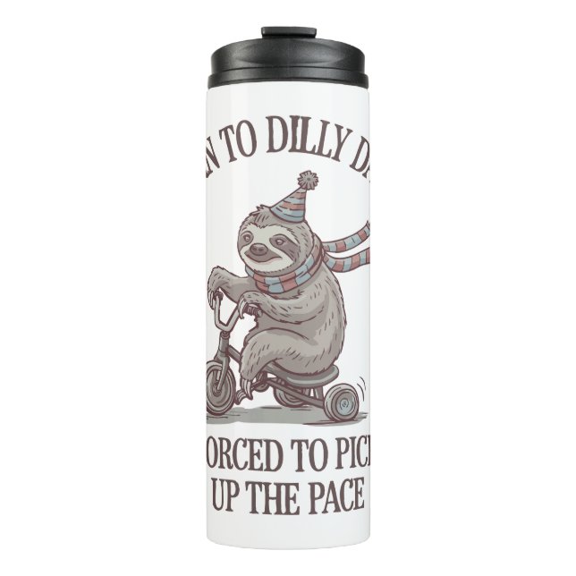 Termo Personalizado de motocicletas Lazy Sloth Retro (Anverso)