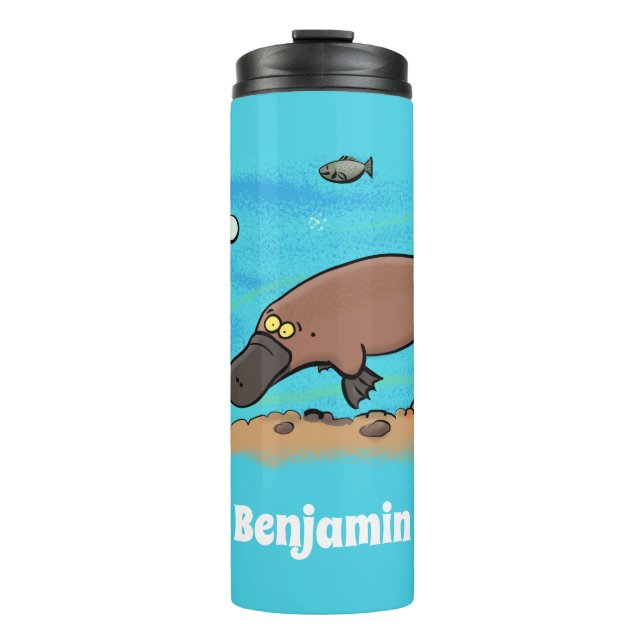 Termo Personalizado de natación de Platypus Cute (Anverso)