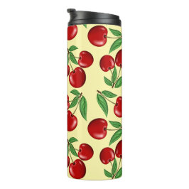 Termo Personalizado de patrones de cerezas rojas por tod