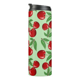 Termo Personalizado de patrones de cerezas rojas por tod