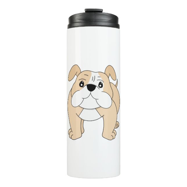 Termo Personalizado de perro Bulldog asombroso (Anverso)