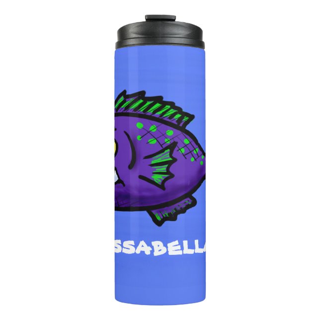 Termo Personalizado de pescado piraña (Anverso)