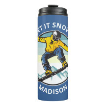 Personalizado de texto y nombre SNOWBOARDER