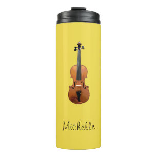 Termo Personalizado de violín musical