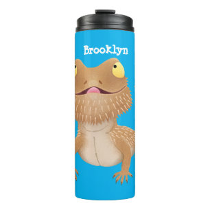 Termo Personalizado del lagarto de dragón barbudo