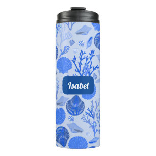 Termo Personalizado del patrón de cascos azules regalo d