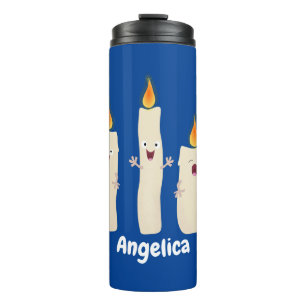 Termo Personalizado del trío de velas de canto lindo
