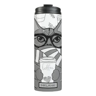 Termo Personalizado el Gato y el Café