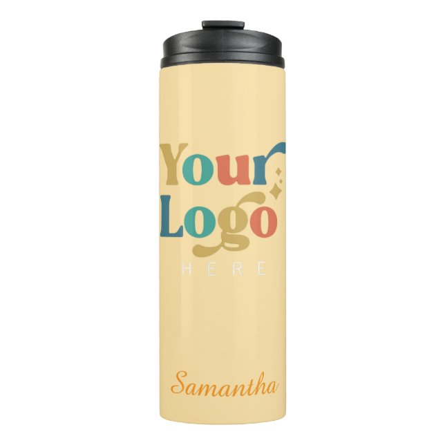 Termo Personalizado Elegant Steel Tumbler Business Logo (Anverso)