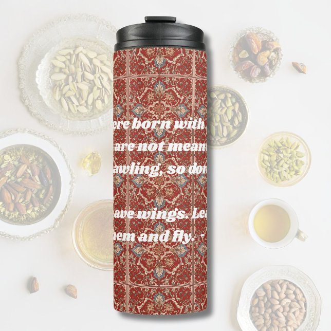 Termo Personalizado elegante patrón de mosaico regalos i (Custom Elegant Tile Pattern Iranian Gifts for Her)