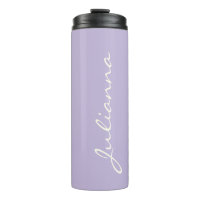 Personalizado Elegante Script Nombre Lavanda suave