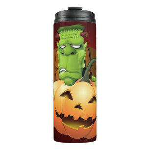 Termo Personalizado Frankenstein con Calabaza