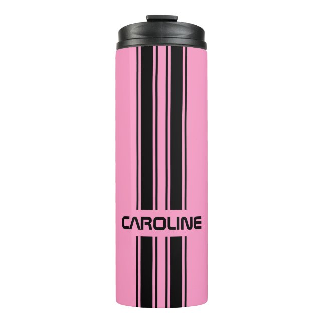 Termo Personalizado Guay Cute Rosa Black Auto Race Banda (Anverso)
