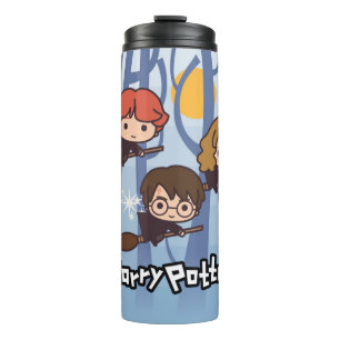 Termo Personalizado Harry, Ron Y Hermione Volando En Bos