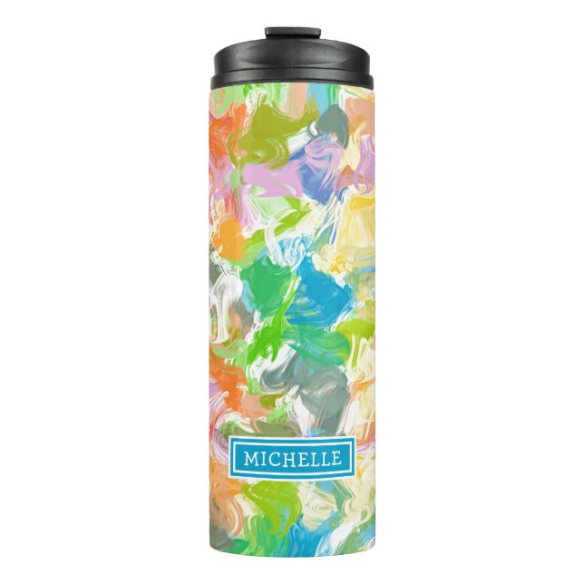 Termo Personalizado Hip Colorful Summer Paint Splatter A (Anverso)