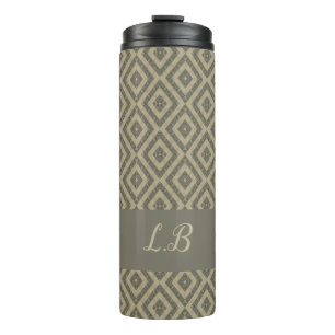 Termo Personalizado iniciales patrón de ladrillos de pav