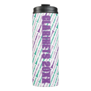 Termo Personalizado Marcha Banda Clarinet Sección Regalo