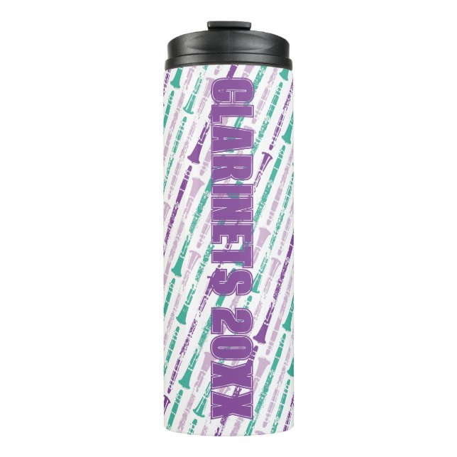 Termo Personalizado Marcha Banda Clarinet Sección Regalo (Anverso)