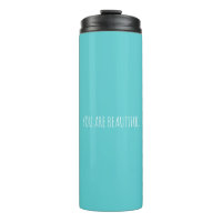 Personalizado Minimal Aqua Eres Hermosa