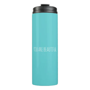 Termo Personalizado Minimal Aqua Eres Hermosa