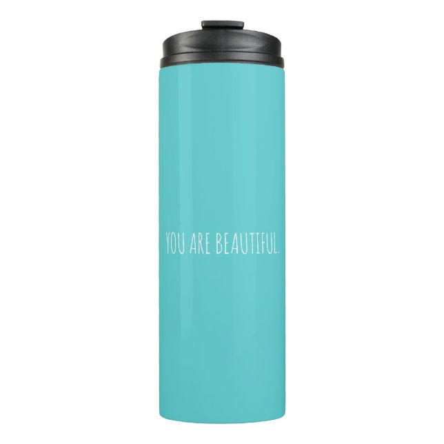 Termo Personalizado Minimal Aqua Eres Hermosa     (Anverso)
