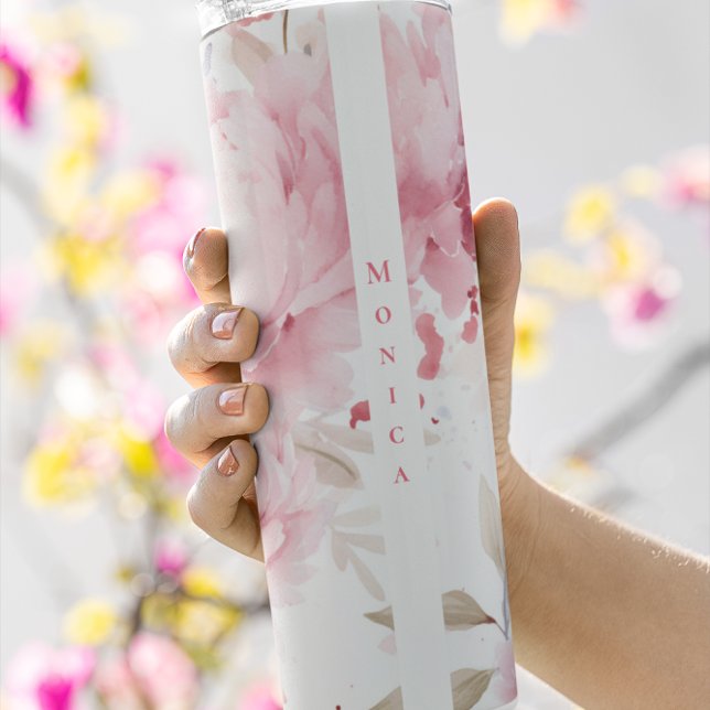 Termo Personalizado | MODA | Peonies rosados | Floral (Subido por el creador)