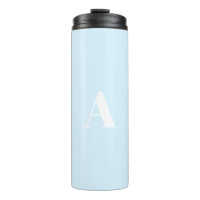 Personalizado monograma letra inicial azul claro b