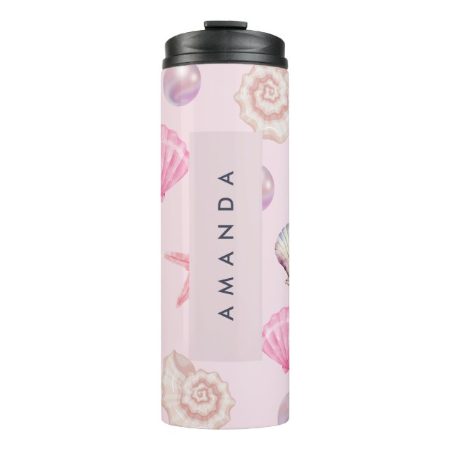 Termo Personalizado Monograma Regalos de Pearl Ocean en  (Anverso)