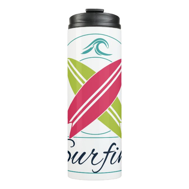 Termo Personalizado Monograma Surfer Tumbler (Anverso)