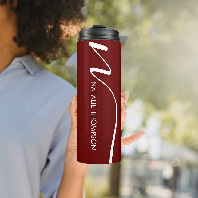 Termo Personalizado Monogramado Personalizado Con Nombre (Subido por el creador)
