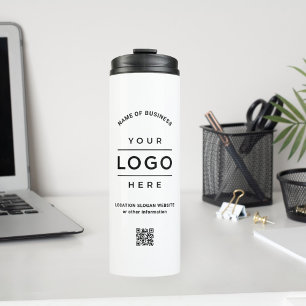 Termo Personalizado Nombre comercial Código QR Logotipo