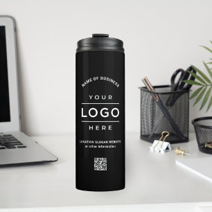 Termo Personalizado Nombre comercial Código QR logotipo 
