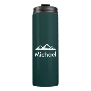 Termo Personalizado personalizado de la montaña verde es