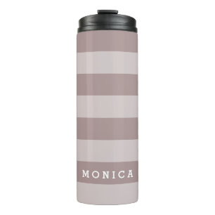 Termo Personalizado   Plomo polvoriento a rayas