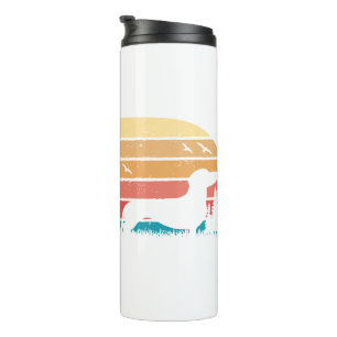 Termo Personalizado Retro Estilo Dachshund Perro Lover