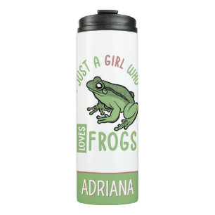 Termo Personalizado Solo una chica que ama las ranas Reg