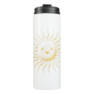 Termo Personalizado Sonriente Cara Solar