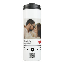 Termo Personalizado Spotify Pareja Aniversario de la Mús