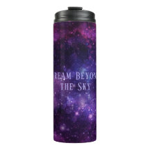 Personalizado Texto Galaxia Diseño Tumbler térmico