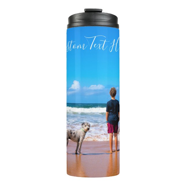 Termo Personalizado tu Tumbler térmico fotográfico con t (Anverso)