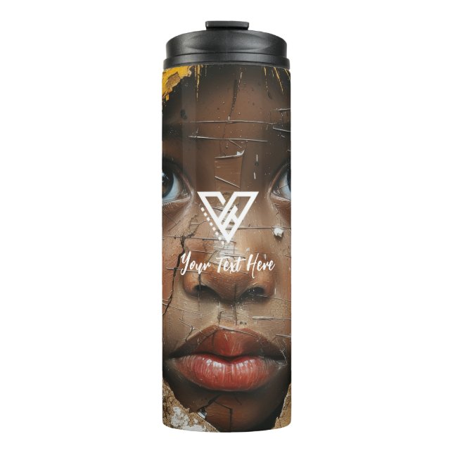 Termo Personalizado : Tumbler de Arte de Retrato (Anverso)