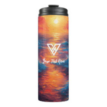 Personalizado : Tumbler de radiación al atardecer