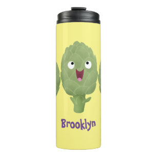 Termo Personalizado vegetal de alcachofas de canto lindo