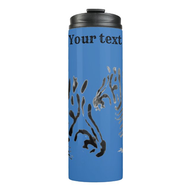 Termo Personalizado Zebras de impresión animal (Anverso)