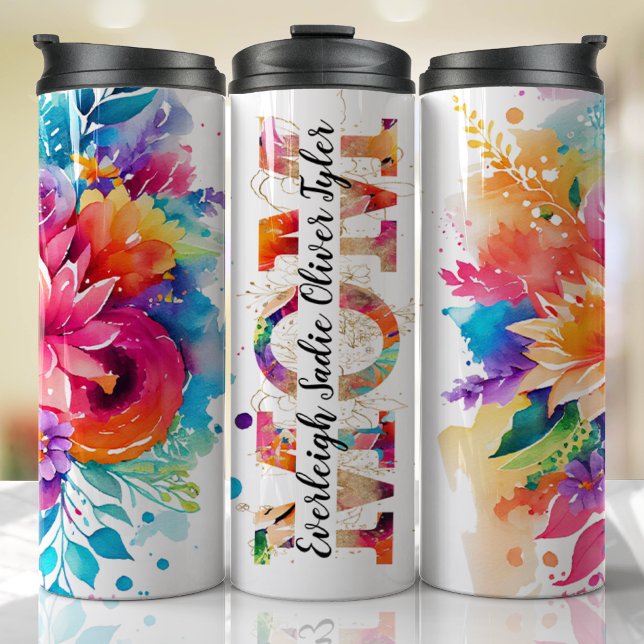 Termo Personalizados de regalo del Día de la Madre nombr (MOM custom tumbler)
