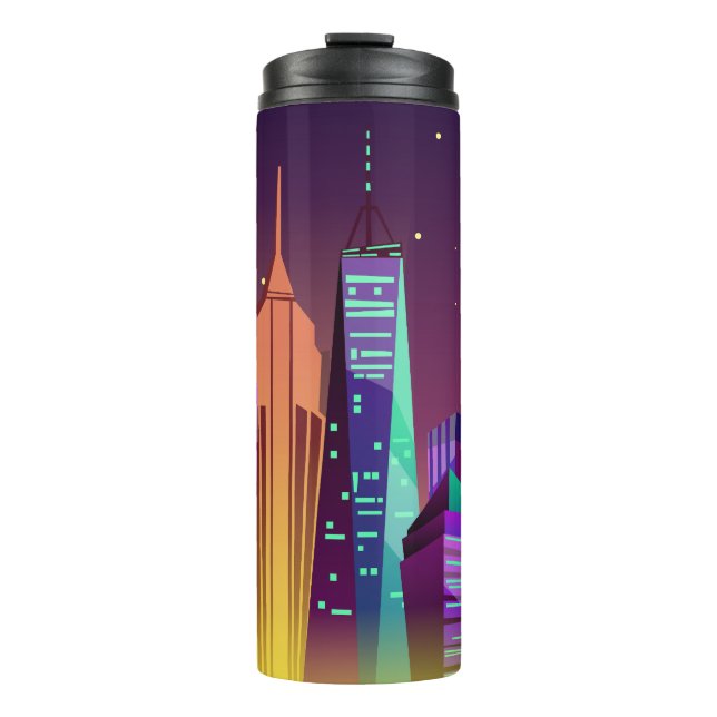 Termo Personalizados iniciales Tumbler de Ilustracion de (Anverso)
