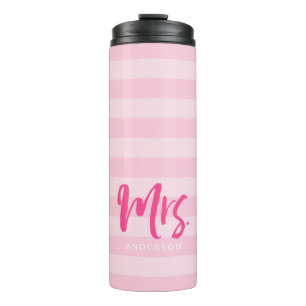 Termo Personalizar con el nombre Sra. Preppy Estripas ro
